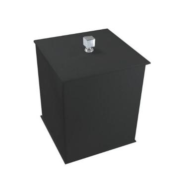 Imagem de Lixeira Quadrada Acrilico Decor Duo Preta