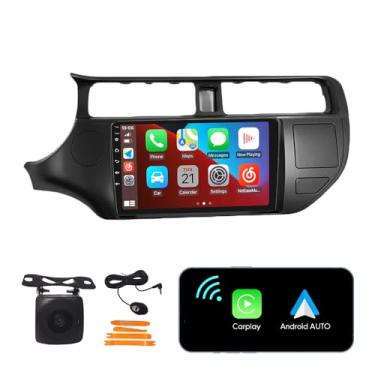 Imagem de [2G + 32G] Carplay Android Auto Touchscreen Autoradio Estéreo Carro Navegação GPS Unidade de Cabeça de Rádio FM WiFi Espelho Link Multimedia Player GPS Rádio DSP para Kia Rio 2011-2014