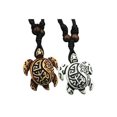 Imagem de Colar Yin Yang para casais, colar de resina tai chi, tartarugas marinhas, melhores amigas, melhor amigo, colar de amizade, para 2 mulheres, homens, joias de presente, Resina, Sem Pedra Preciosa