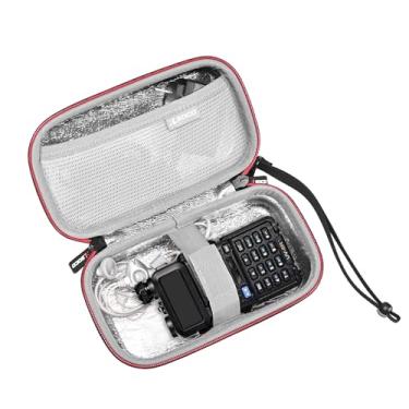 Imagem de RLSOCO Estojo rígido para rádio bidirecional portátil de banda dupla Baofeng UV-5R/UV-82/UV-9R Pro/UV9R/BF-18L (somente estojo)