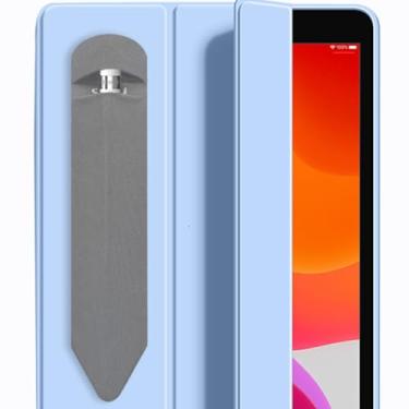 Imagem de SIXFU Suporte de lápis compatível com Apple Pencil Pro/2ª geração/1ª geração/lápis USB-C, bolso com manga elástica adesiva para iPad Pencil e vários tipos de caneta Stylus (cinza)