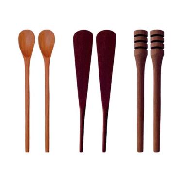 Imagem de Kit 2 Espátula p/Patê, 2 Pegador de mel e 2 Colher p/Molho