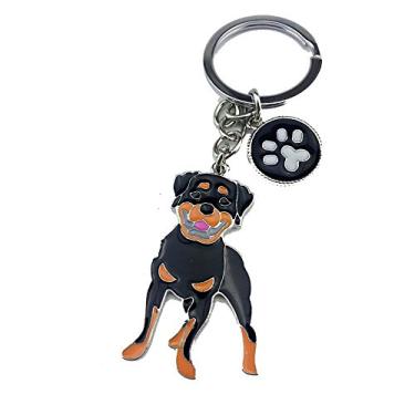 Imagem de Chaveiro para cachorro BBEART, chaveiro para cachorro fofo e bacana com mini chaveiro de metalBBEART 2.5*2.5cm dourado