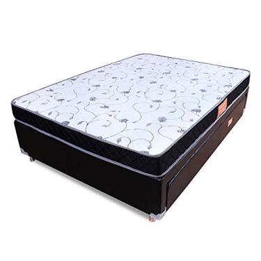 Imagem de Conjunto Casal Colchão Espuma D33 + Box Colchão Auxiliar de Molas Bonnel BF Colchões 138x188x51cm