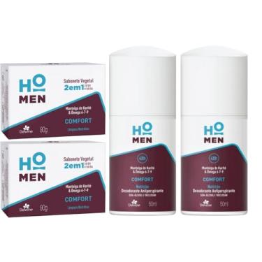 Imagem de 2UN Desodorante + 2UN Sabonete Ho Men Comfort 50ml Davene (4)