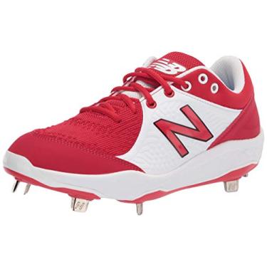 Imagem de New Balance Tênis de beisebol masculino Fresh Foam 3000 V5 Metal, Vermelho/branco., 16