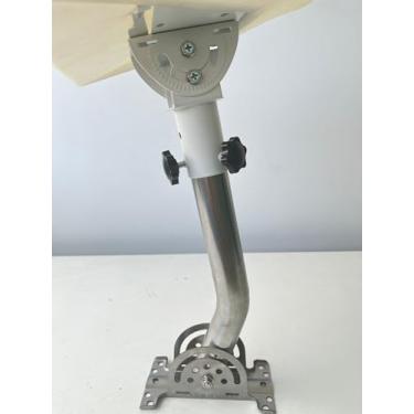 Imagem de Mini suporte Starlink com ângulo ajustável de 160 graus, mini acessórios Starlink com rotação horizontal de 360 graus e kit de montagem plana Starlink mini