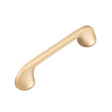 Imagem de Puxador de móveis de bronze amarelo estilo vintage, puxador de gaveta de cozinha, maçanetas de porta, ferragens de móveis, dourado, 96mm