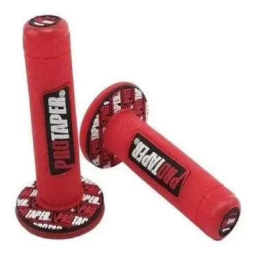Imagem de Par Manopla Punho Protaper Honda Yamaha Trilha Moto Sportivo, vermelho