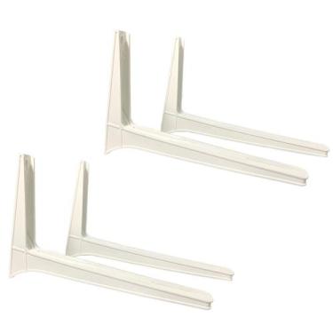 Imagem de Kit com 02 Suportes Branco  de 500mm para Condensadora Ar Condicionado
