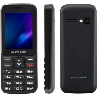 Imagem de Celular Barato Fácil Multilaser Zapp 3g Whats App P9098, Preto
