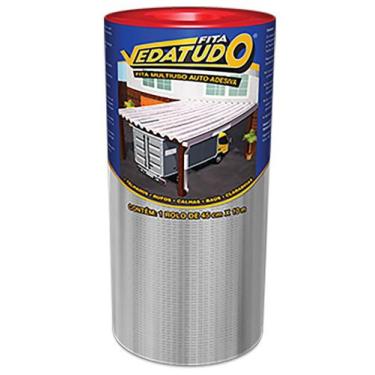 Imagem de Manta Asfáltica Adesiva Aluminizada - 45Cm X 10M - Vedatudo - Dryko