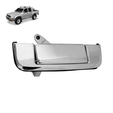 Imagem de Maçaneta Tampa Traseira Caçamba Hilux 1992 a 2015 Cromada - ORI