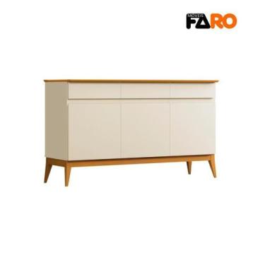 Imagem de Buffet Aparador Magnum 1,40 CM 3 Portas 3 Gavetas EDN - FARO MÓVEIS, O