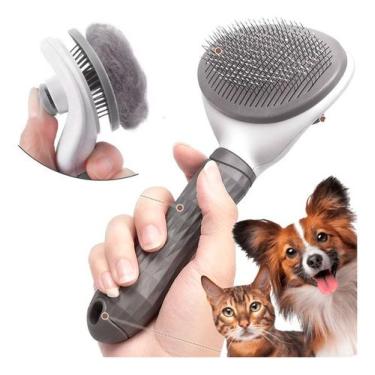 Imagem de Escova Para Pelos Gato Cachorro Pet Removedora Com Bolinhas - Lebrave,