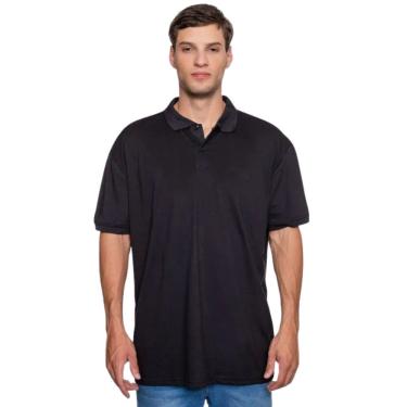 Imagem de Camisa Polo Plus Size Masculina Fatal Piquet Preta 29547