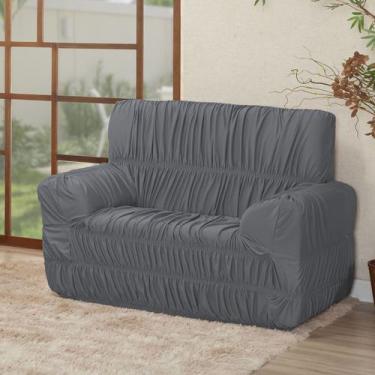 Imagem de Capa De Sofá 2 Lugares Avulsa Elasticada Malha Gel - Nalu Casa e Decor