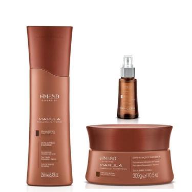 Imagem de Kit Marula Amend Expertise Shampoo Máscara e Óleo