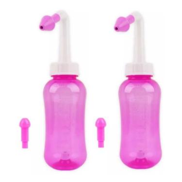 Imagem de Kit 2 Duchas Higienizador Nasal Bebê Adulto Lavador 300ml - Bio Nase, 