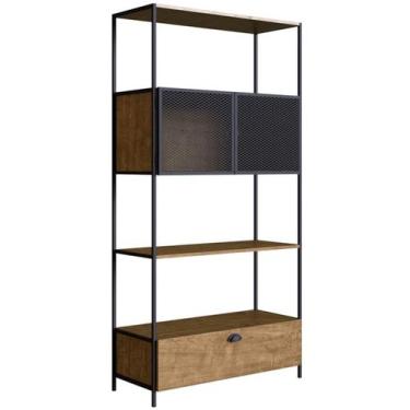Imagem de Estante 2 Portas Em Aço E 1 Gaveta York Vermont Artesano - Artesano Mó