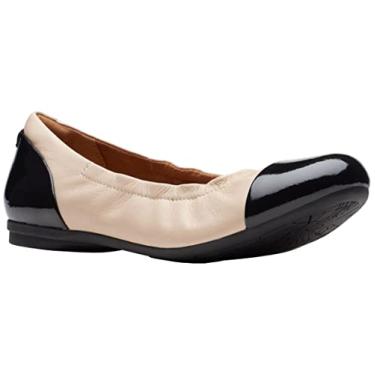 Imagem de Clarks Sapatilha feminina Rena Jazz Ballet, Combinação de areia clara, 9.5