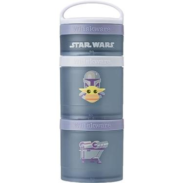 Imagem de Whiskware Recipientes de lanche Star Wars para crianças e crianças, 3 xícaras empilháveis para a escola e viagens, Ahsoka e R2D2