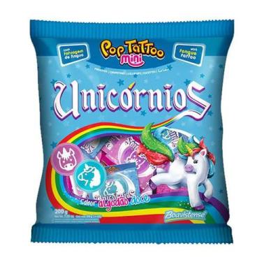 Imagem de Pirulito Duro Unicórnios Algodão Doce  - 200g - Florestal