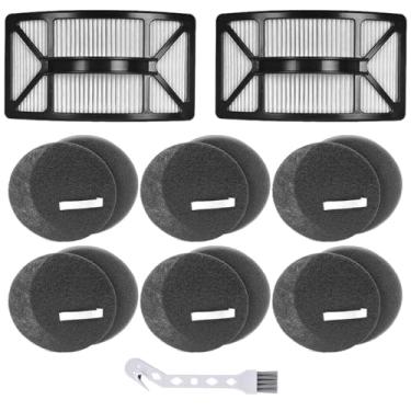 Imagem de Alrens Substituição de filtro para aspirador Bissell CleanView 2486, 2487, 2488, 2490, 2492, 2489 e PowerClean 2494, compare com a peça nº 1608225, 1604130, 1601972, 2 filtros HEPA + 6 filtros de