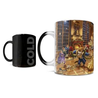 Imagem de Morphing Mugs Disney – A Bela e a Fera – Thomas Kinkade Studios – Uma caneca de cerâmica que muda de cor de 325 ml – Imagem revelada quando um líquido quente é adicionado!