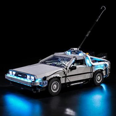 Imagem de GEAMENT LED Light Kit Compatible with Lego Back to The Future Time Machine - Lighting Set for Creator 10300 Building Model (Model Set Not Included)