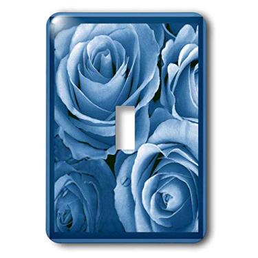 Imagem de 3dRose Lsp_29820_1 Interruptor de botão único de alternância com mudo da rosa cobalto silencioso