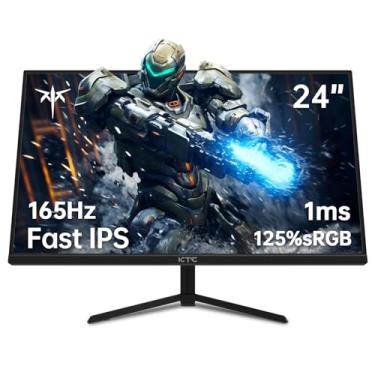Imagem de KTC Monitor de 24 polegadas, IPS rápido 1080p 144Hz 165Hz 1ms, 125,25% sRGB, HDR, monitor de jogos sem fronteiras, monitor de PC, FreeSync Premium e G-Sync, HDMI 2.0x2, DP1.4x2, suporte VESA, cuidados