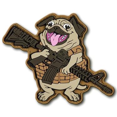 Imagem de M-Tac Patch de moral - Patch tático militar engraçado em PVC 3D - Remendos táticos legais do exército para colete, mochilas, chapéus - adesivos de gancho e laço (Dog Rex)
