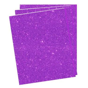 Imagem de Folha de EVA com Glitter - Unitário - Extra Festas, Roxo