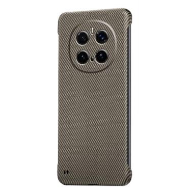 Imagem de HAO RIYLN Capa ultrafina para Honor Magic7/Magic7Pro, capa de telefone com textura de fibra de carbono com proteção para câmera sem moldura, à prova de choque, marrom, Magic7Pro