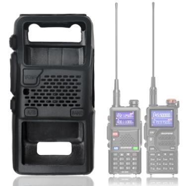Imagem de Airiton Capa Protetora de Borracha Macia para Rádio Walkie Talkie, Compatível com Baofeng 5RM, UV-5G PLUS, UV-5RM, UV-5RH, Preto, Para Adultos, Unissex