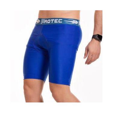 Imagem de Bermuda Térmica Masculina Cilcista Segunda Pele Compressão Para Prátic