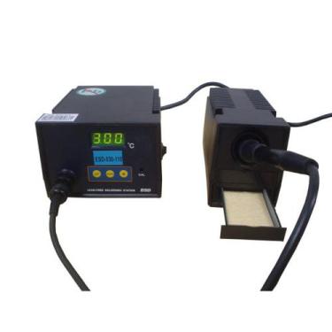 Imagem de Estação Solda Digital Temperatura 200 a 450C Lead Free Soldagem Suport