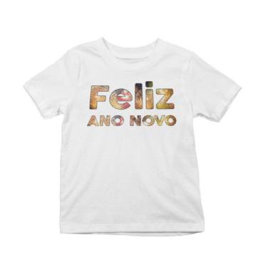 Imagem de Camiseta Juvenil Feliz Ano Novo Branca - Del France, 10