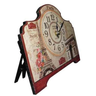 Imagem de Relogio De Mesa Paris Vintage Retro Decoracao Casa (XIN-07) - Braslu