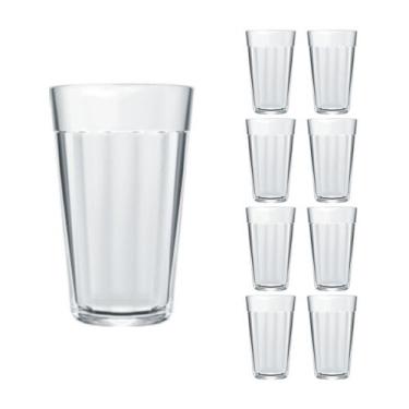 Imagem de Jogo 8 Copo Americano Long Drink 345ml Vidro Cerveja Nadir - NADIR FIG