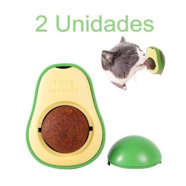 Imagem de Kit 2 - Brinquedo Abacate Para Gatos Com Erva Catnip Gato - Natural - 