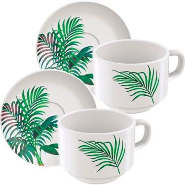 Imagem de Kit Jogo Xicaras 2 Pessoas 2 Pçs Tramontina Graziela 240ml