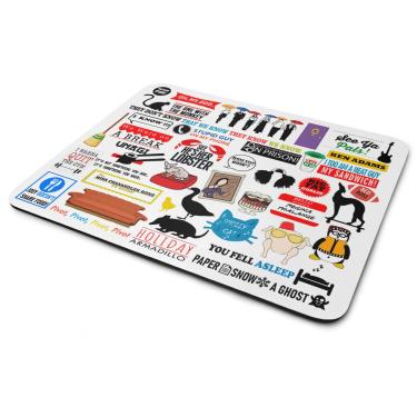 Imagem de Mouse Pad Geek Icons Moments White - Friends