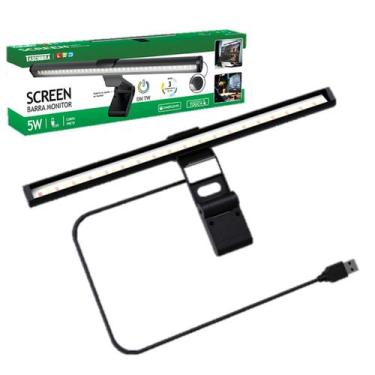 Imagem de Barra Monitor Led 5w Touch Dimerizavel 3000K 4000K 6500K USB - TASCHIB