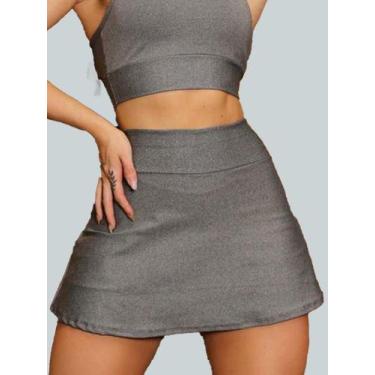 Imagem de Short Saia Academia Saia Beach Tennis Com Short Interno Donna Martins,