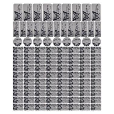 Imagem de 175 Etiquetas Escolares Personalizado Vinil Borboleta - Tectoner, Borb