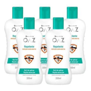 Imagem de Kit Repelente OAZ Com 5 Unidades De 200ml Cada - EUROFARMA