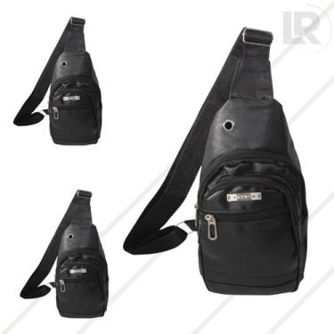 Imagem de 3 Sholder Bag Transversal Masculino Preto - Lellis Rocha