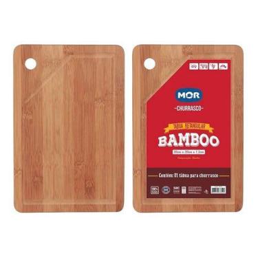 Imagem de Mor Bamboo Tabua Retangular De Corte Carne 30x20cm Cor Marrom
